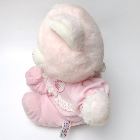 Vtg 80's Heart to Heart Baby Bear Plush With Working Heart - Picture 4 of 11